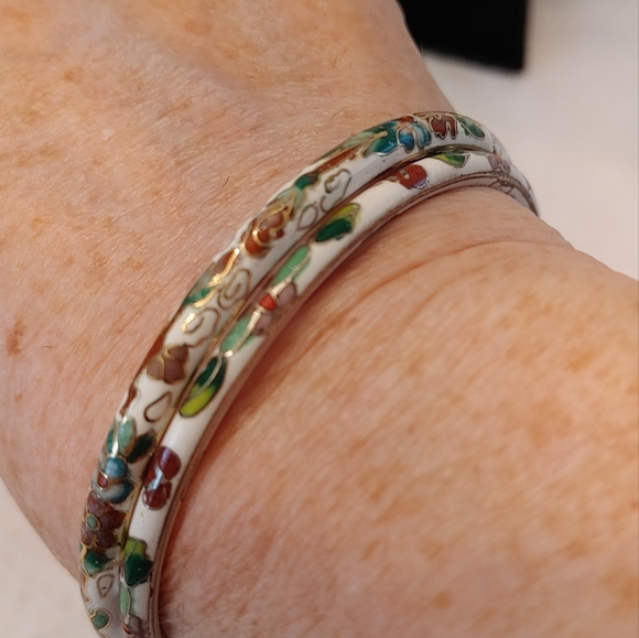 Set Cloisonne Bangles - Picture 4 of 4